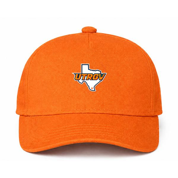 UTRGV Vaqueros Logo Orange Dad Baseball Cap Hat