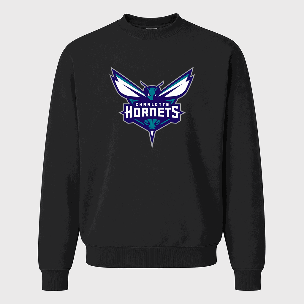 Men's Charlotte Hornets Crewneck Sweatshirt - Black
