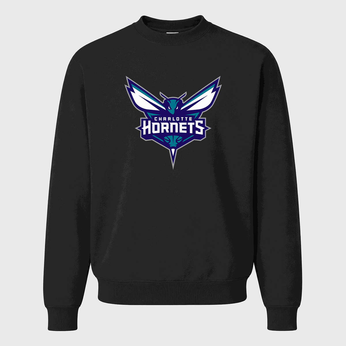 Men's Charlotte Hornets Crewneck Sweatshirt - Black