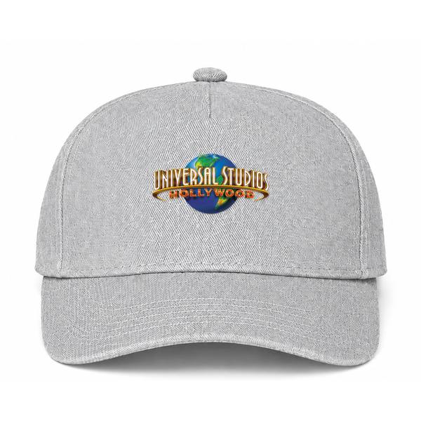 Universal Studios Hollywood Logo Gray Dad Baseball Cap Hat