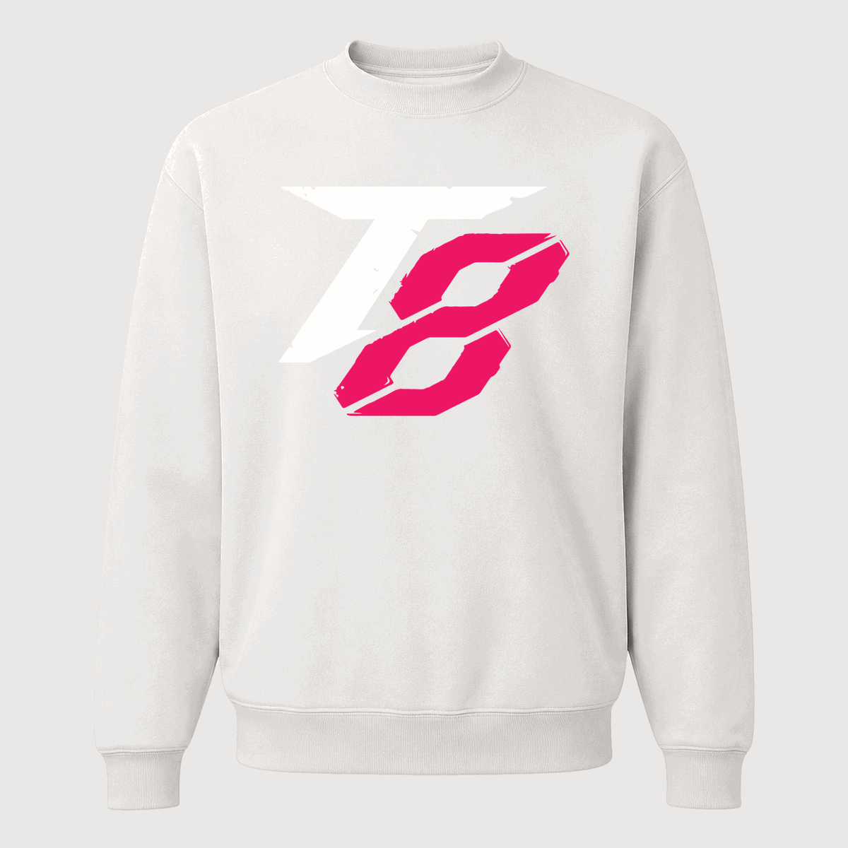 Men's Tekken 8 White Logo Crewneck Sweatshirt - White