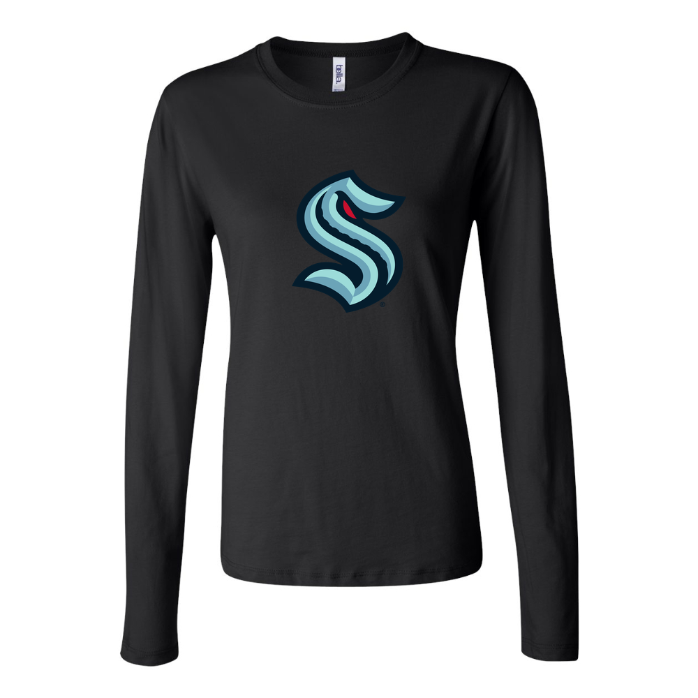 Women's Seattle Kraken Long Sleeve T-Shirt - Black