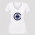 Women's Los Angeles Clippers V Neck T-Shirt in white