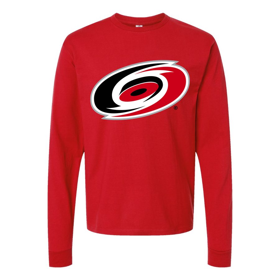 Men's Carolina Hurricanes Long sleeves Cotton Blend T-Shirt - Red