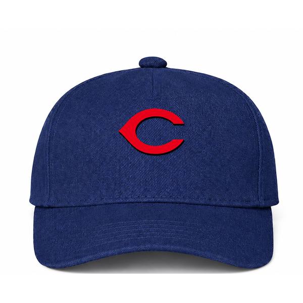 Cincinnati Reds MLB Logo Navy Dad Baseball Cap Hat