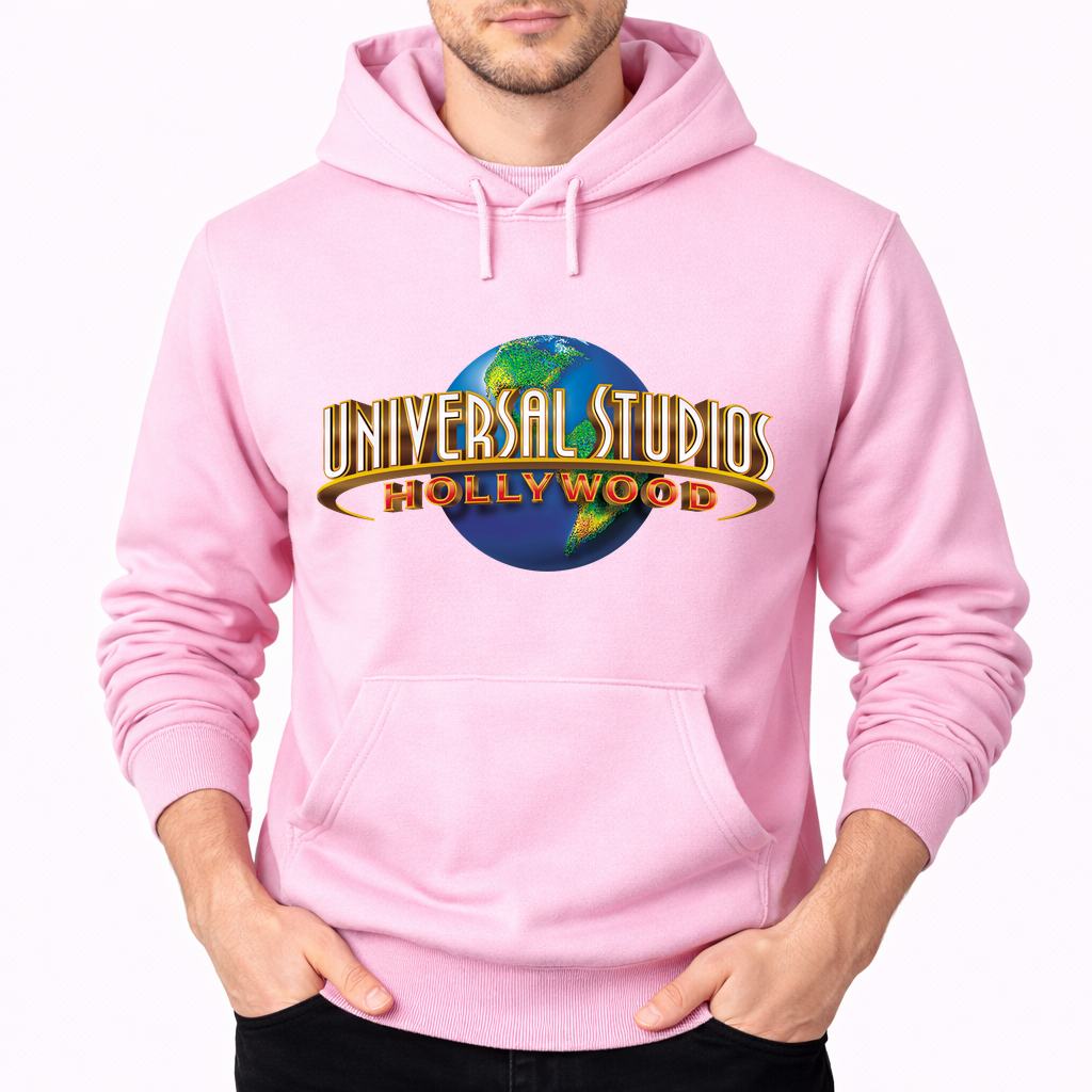 Men's Universal Studios Hollywood Pullover Hoodie - Pink