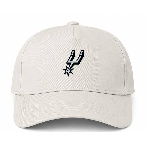San Antonio Spurs NBA Logo Beige Dad Baseball Cap Hat