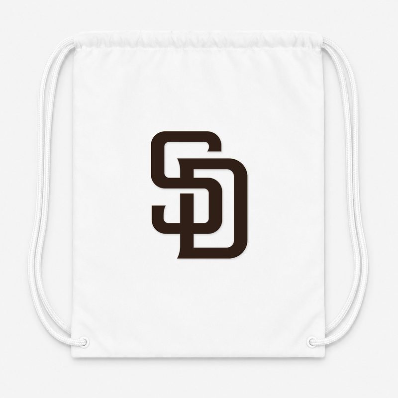 San Diego Padres Drawstring Bag - White
