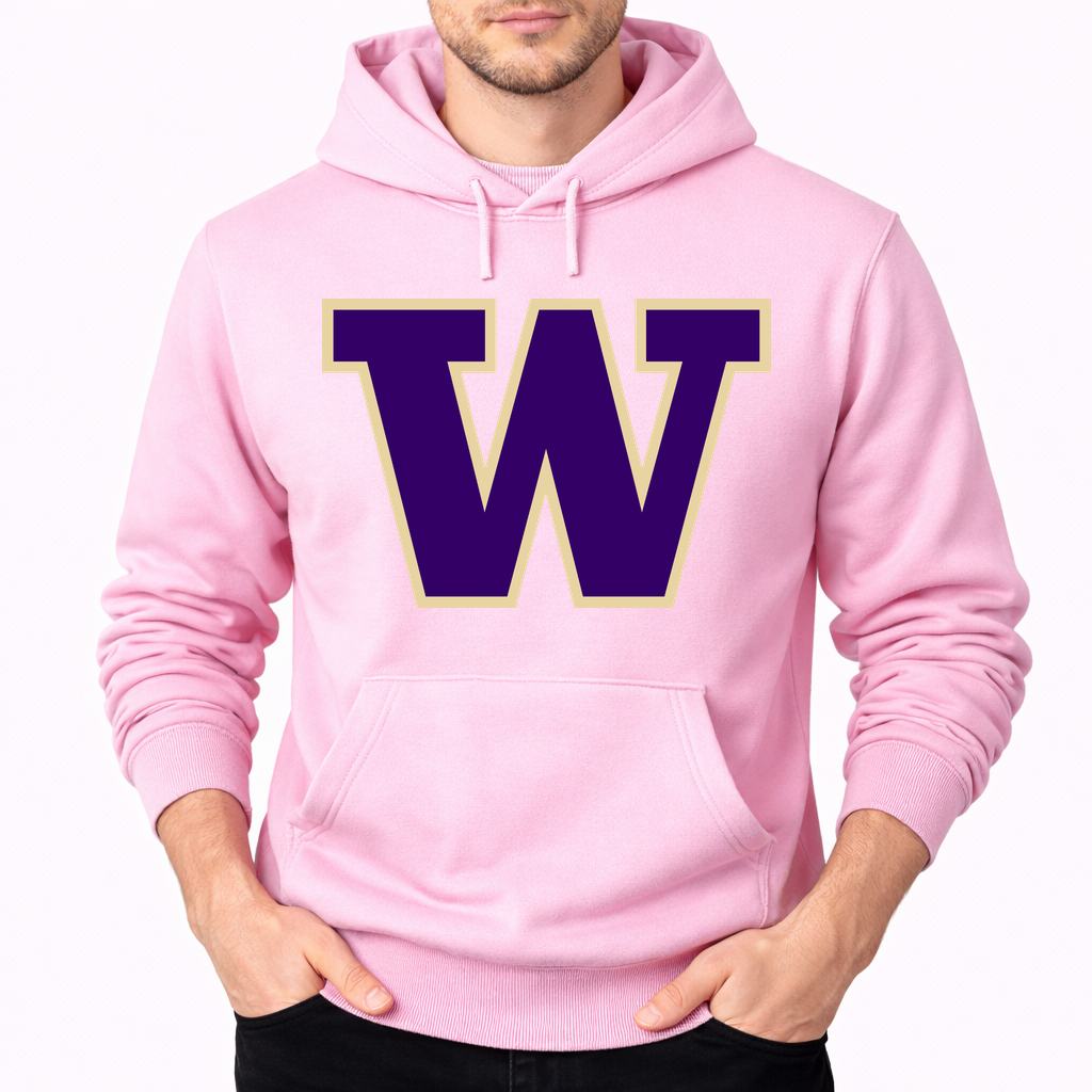 Men's Washington Huskies Pullover Hoodie - Pink