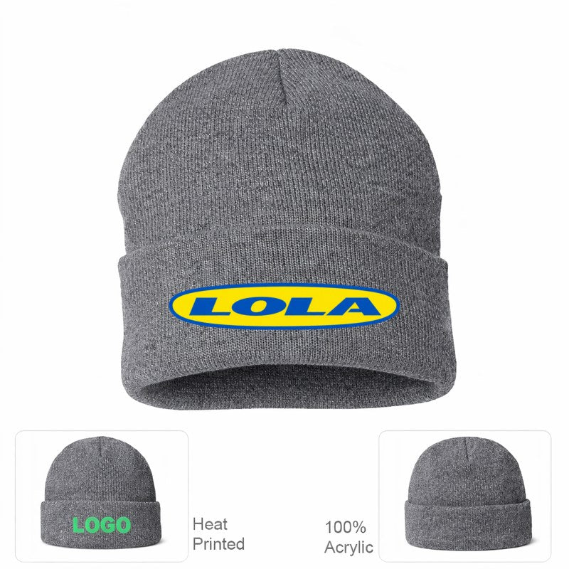 Lola Grey Beanie Hat