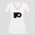 Women's Philadelphia Flyers V Neck T-Shirt in white