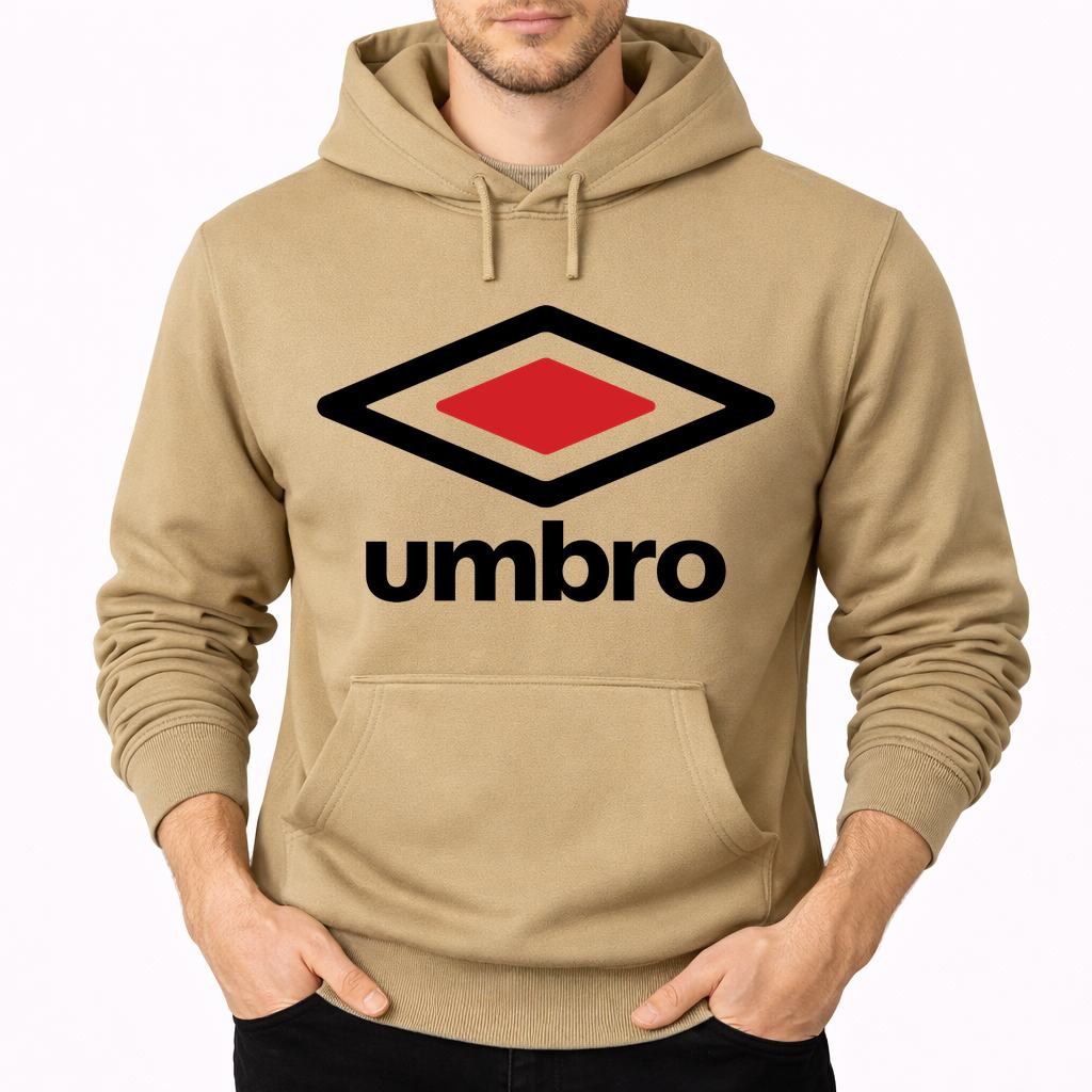 Men's Umbro Pullover Hoodie - Tan