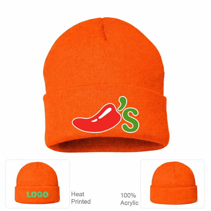 Chili's Orange Beanie Hat