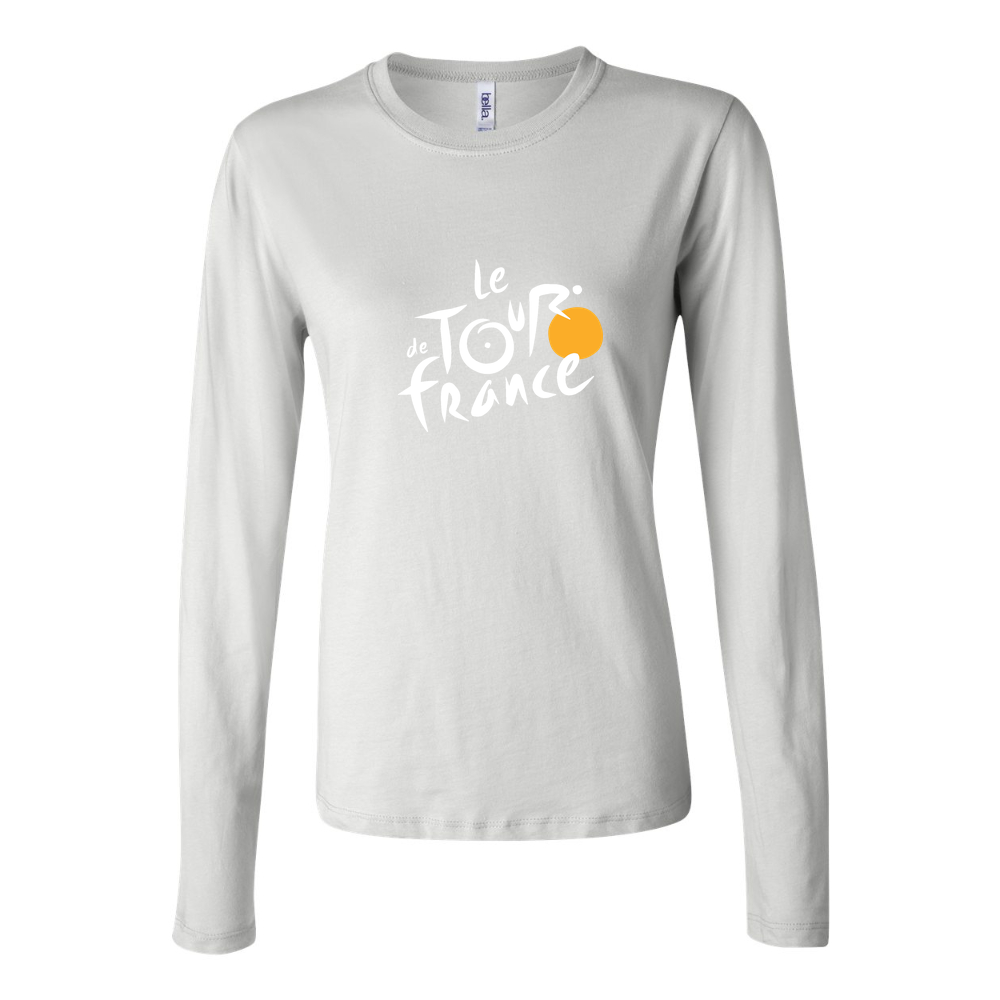 Women's Tour de France White Long Sleeve T-Shirt - White