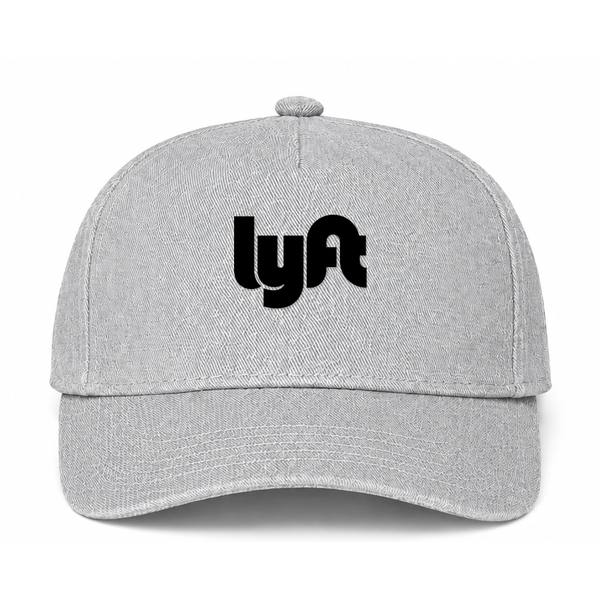 Lyft Black Logo Gray Dad Baseball Cap Hat