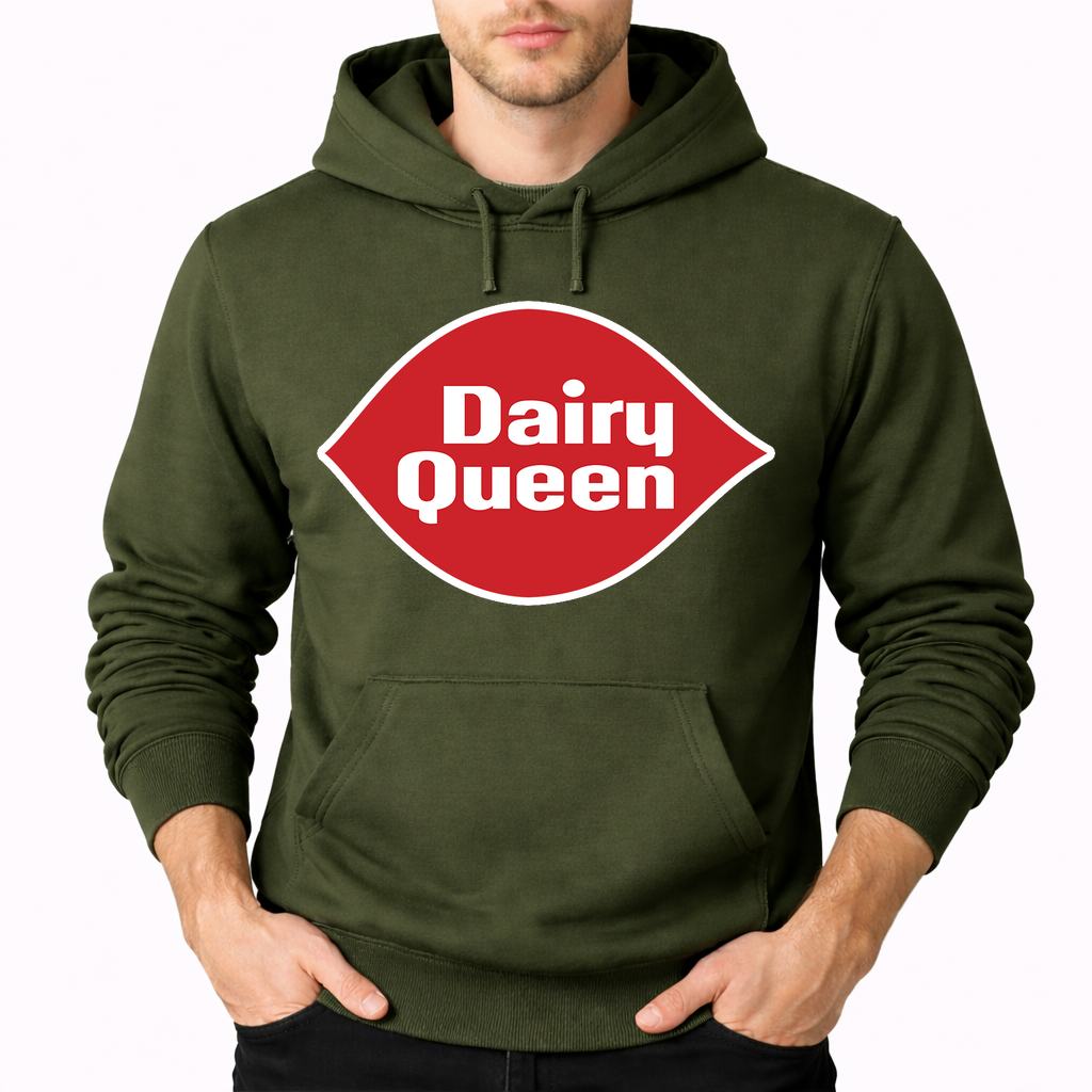 Men's Dairy Queen Pullover Hoodie - Army Green