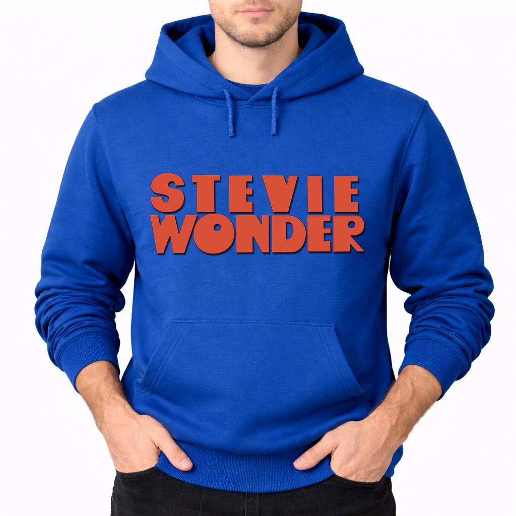 Men's Stevie Wonder Pullover Hoodie - Blue
