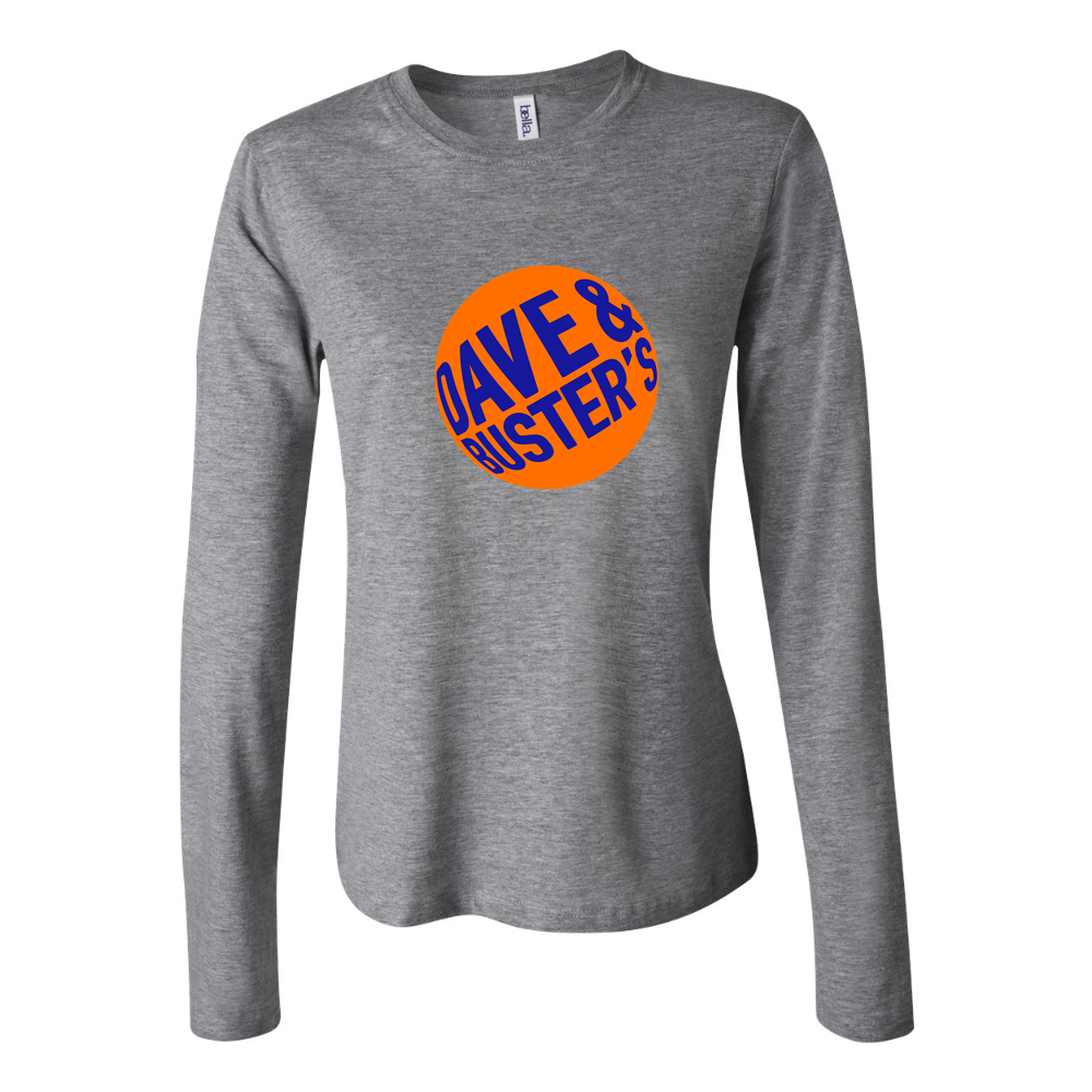 Women's Dave & Buster's Long Sleeve T-Shirt - Gray