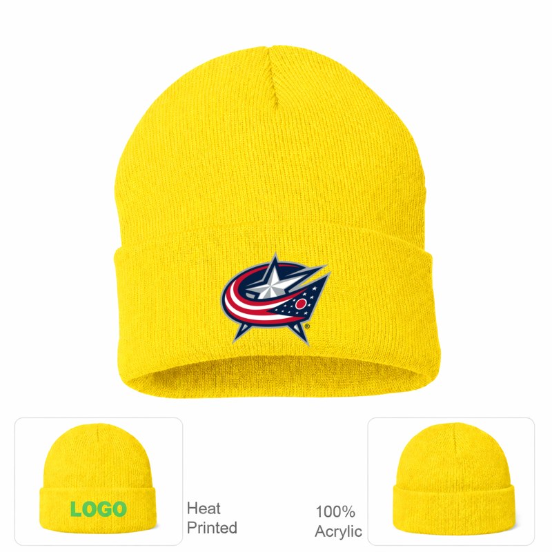 Columbus Blue Jackets Yellow Beanie Hat