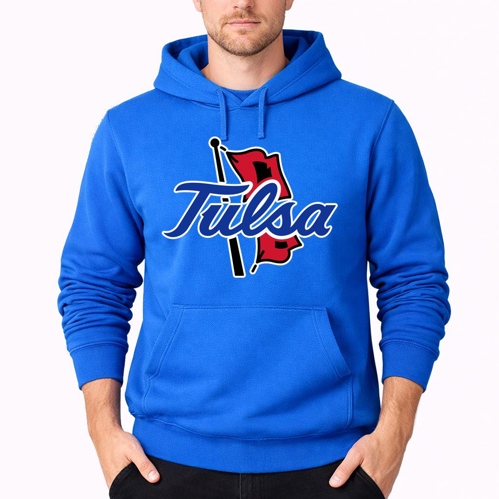 Men's Tulsa Golden Hurricane Pullover Hoodie - Azure