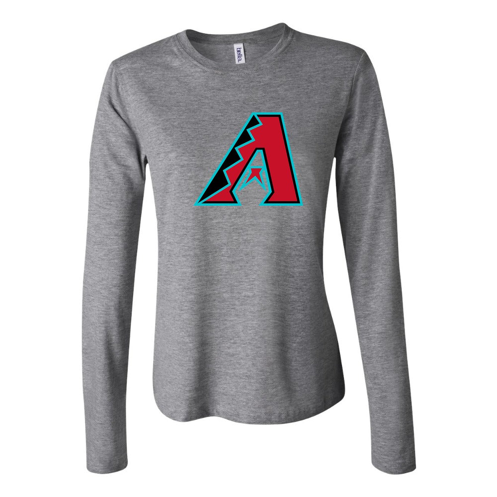 Women's Arizona Diamondbacks Long Sleeve T-Shirt - Gray