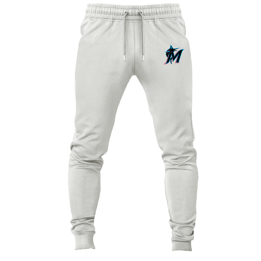 Miami Marlins joggers sweatpants - White