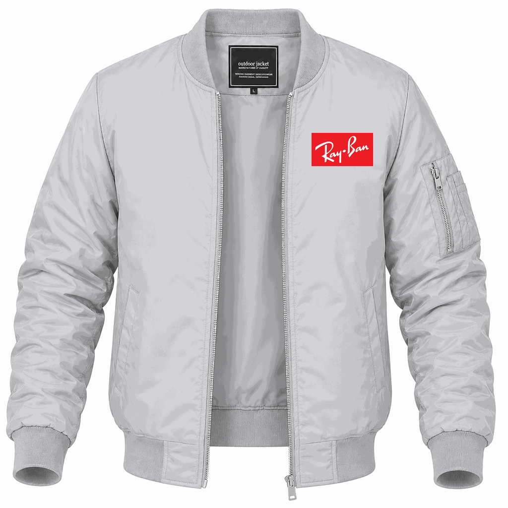 Men's Ray-Ban Lightweight Bomber Jacket - Gray