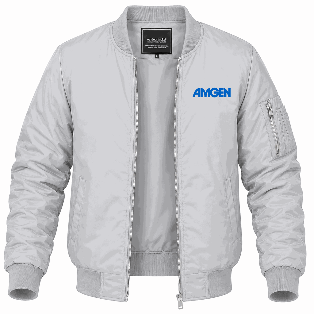 Men's Amgen Lightweight Bomber Jacket - Gray