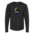 Men's Planet-Fitness-Logo-1024x575 Long sleeves Cotton Blend T-Shirt - Black