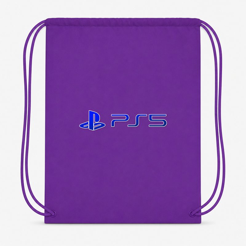 PS5 Official Blue Drawstring Bag - Purple