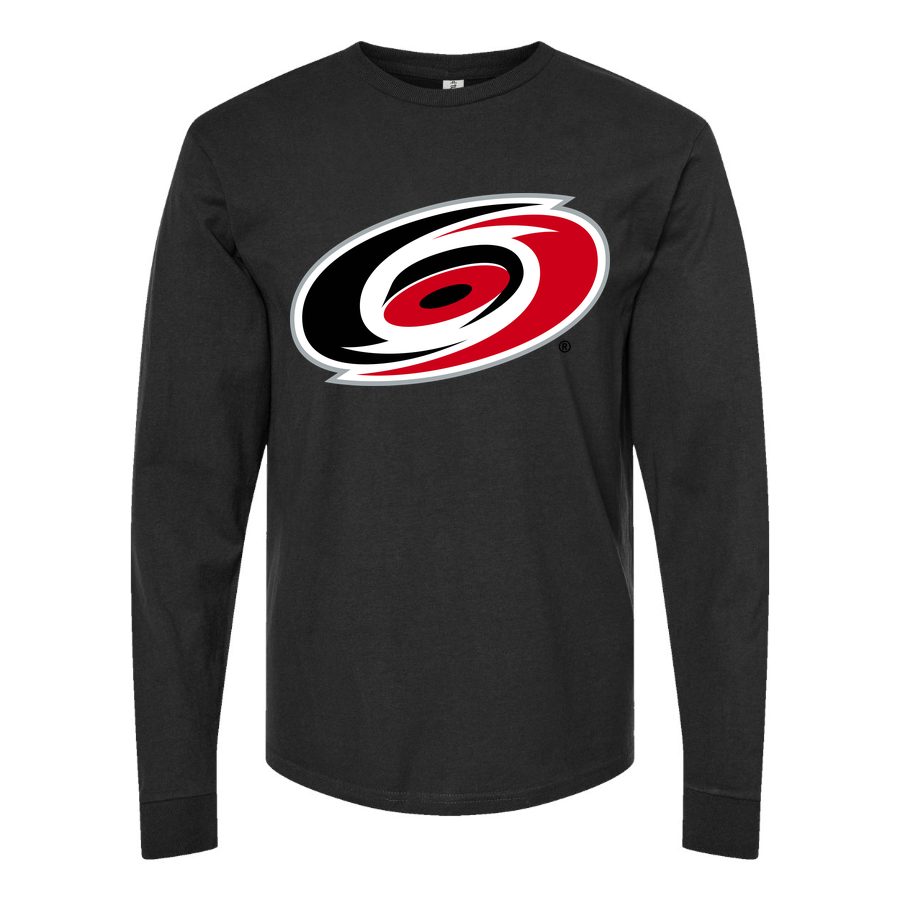Men's Carolina Hurricanes Long sleeves Cotton Blend T-Shirt - Black