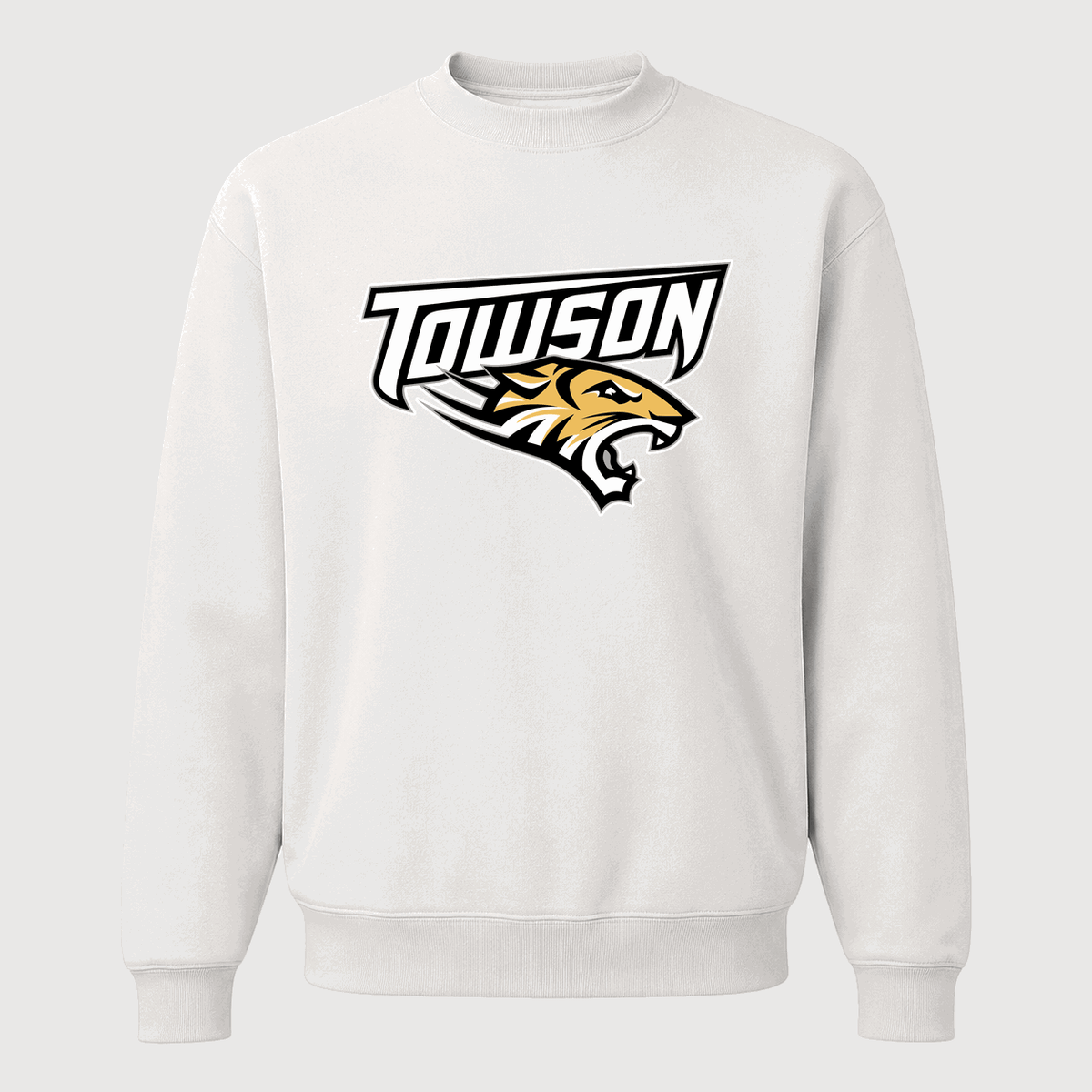 Men's Towson Tigers Crewneck Sweatshirt - White