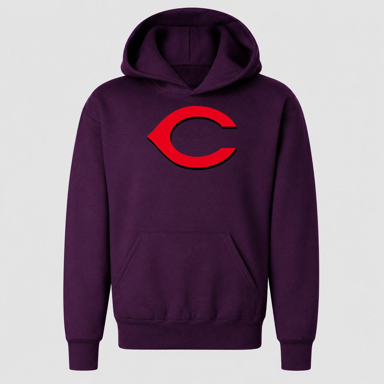 Youth Cincinnati Reds Pullover Hoodie - Purple