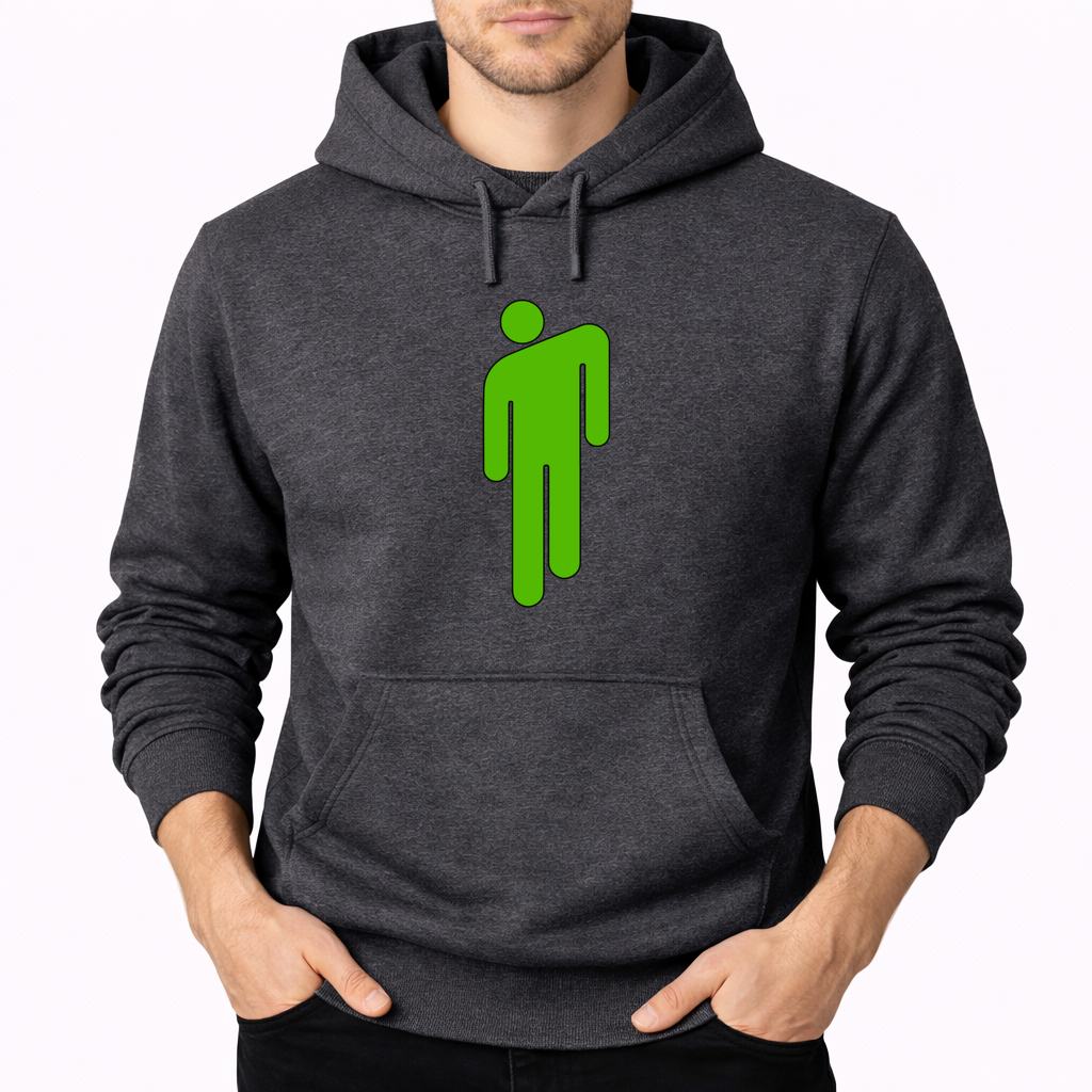 Men's Billie Eilish Pullover Hoodie - Charcoal