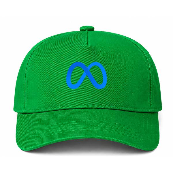 Meta Logo Green Dad Baseball Cap Hat