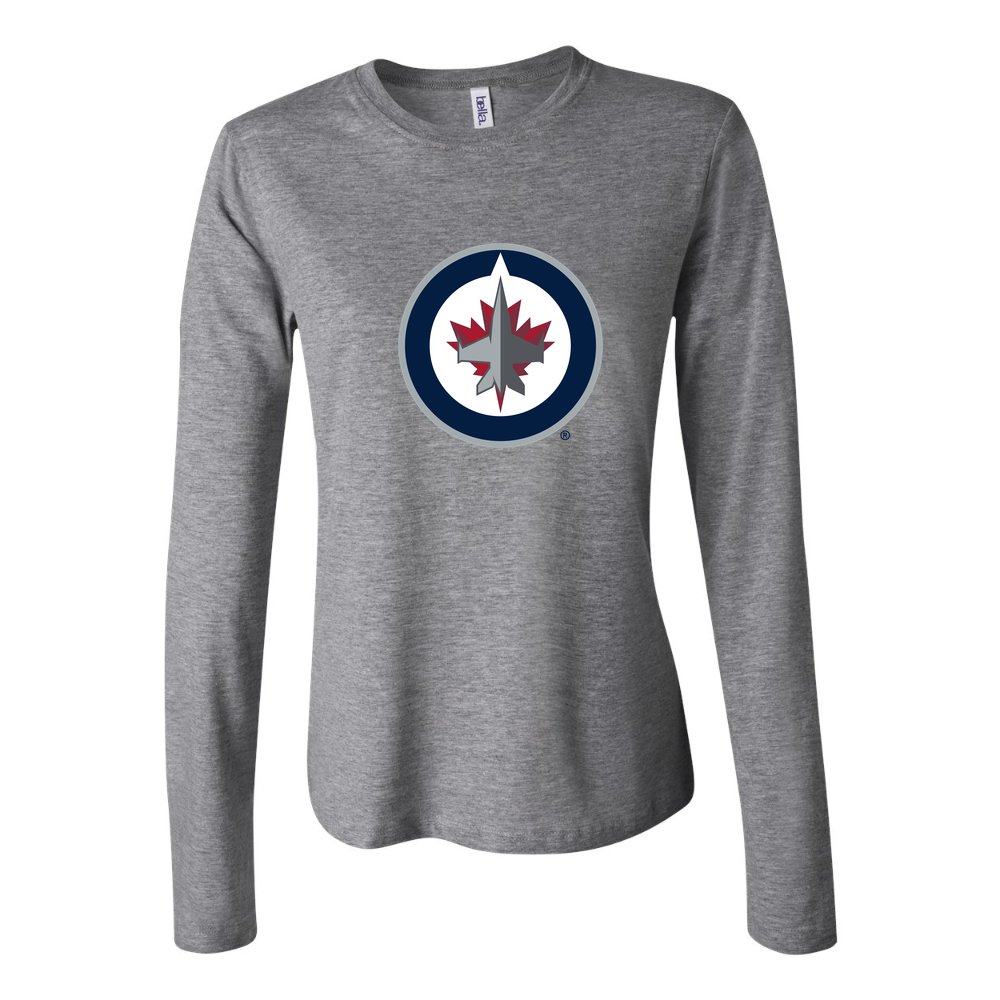 Women's Winnipeg Jets Long Sleeve T-Shirt - Gray