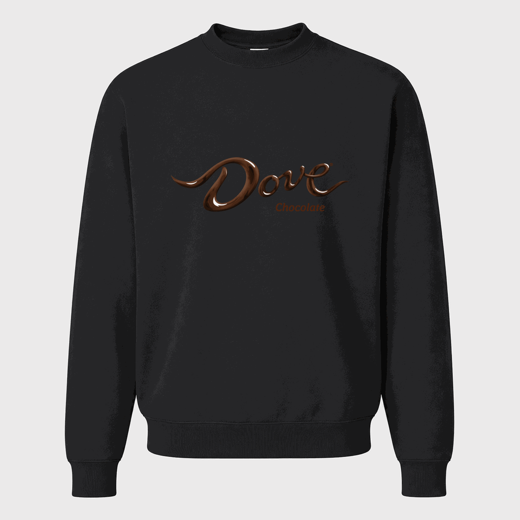 Men's Dove Chocolate Crewneck Sweatshirt - Black