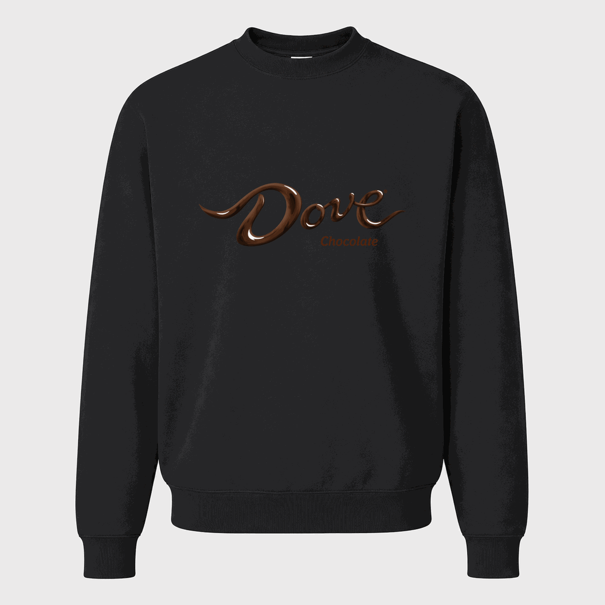 Men's Dove Chocolate Crewneck Sweatshirt - Black