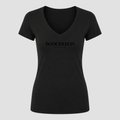 Women's Boucheron V Neck T-Shirt in black