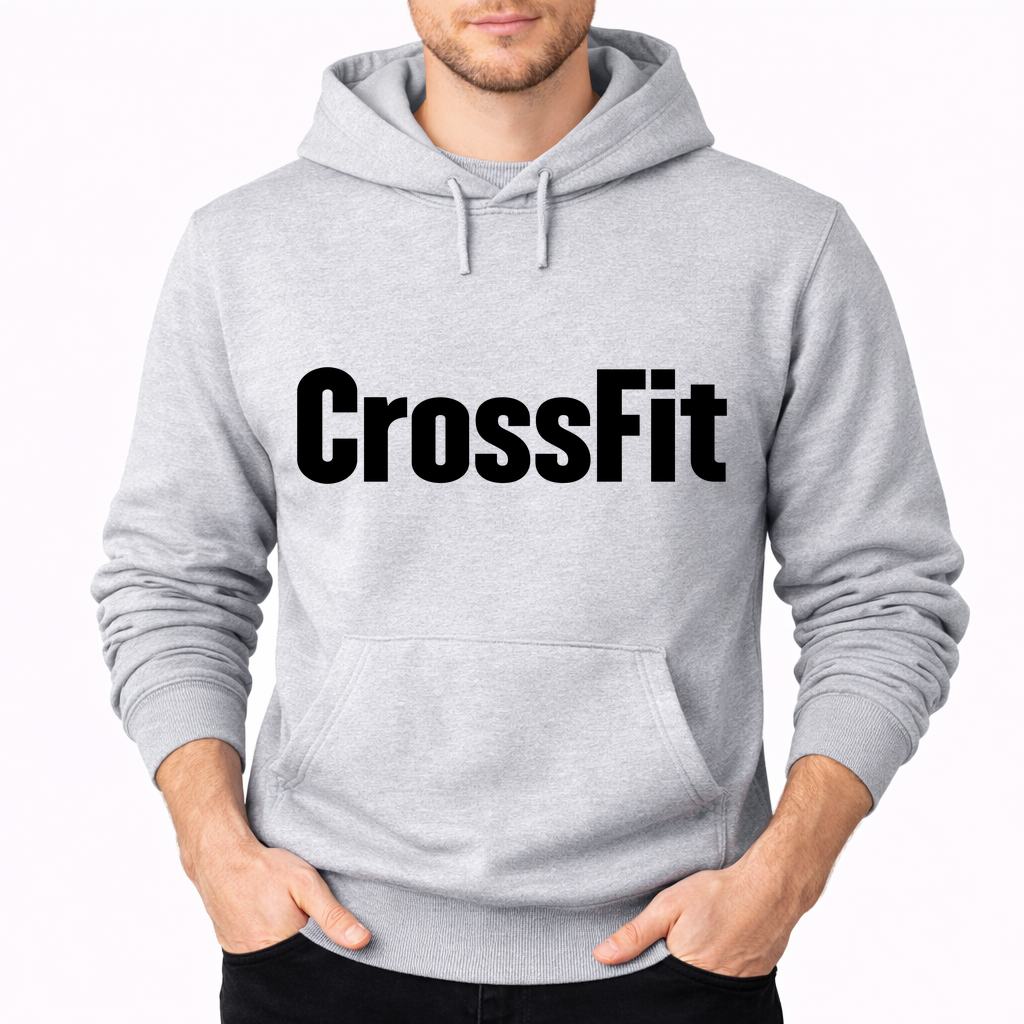 Men's Crossfit Pullover Hoodie - Gray