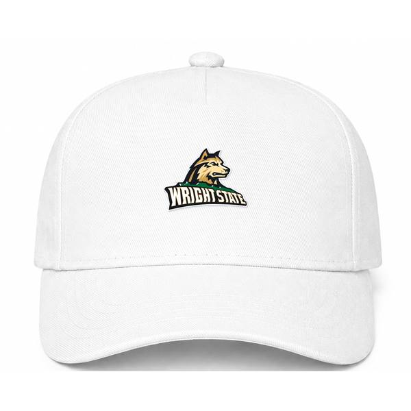 Wright State Raiders Logo White Dad Baseball Cap Hat