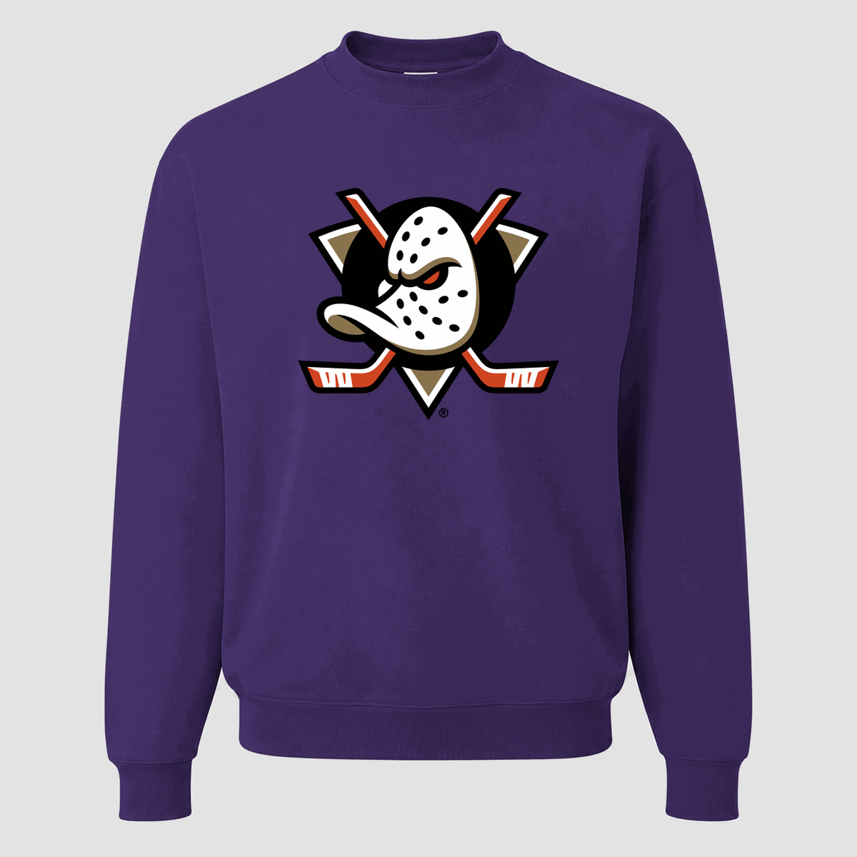 Men's Anaheim Ducks Crewneck Sweatshirt - Purple