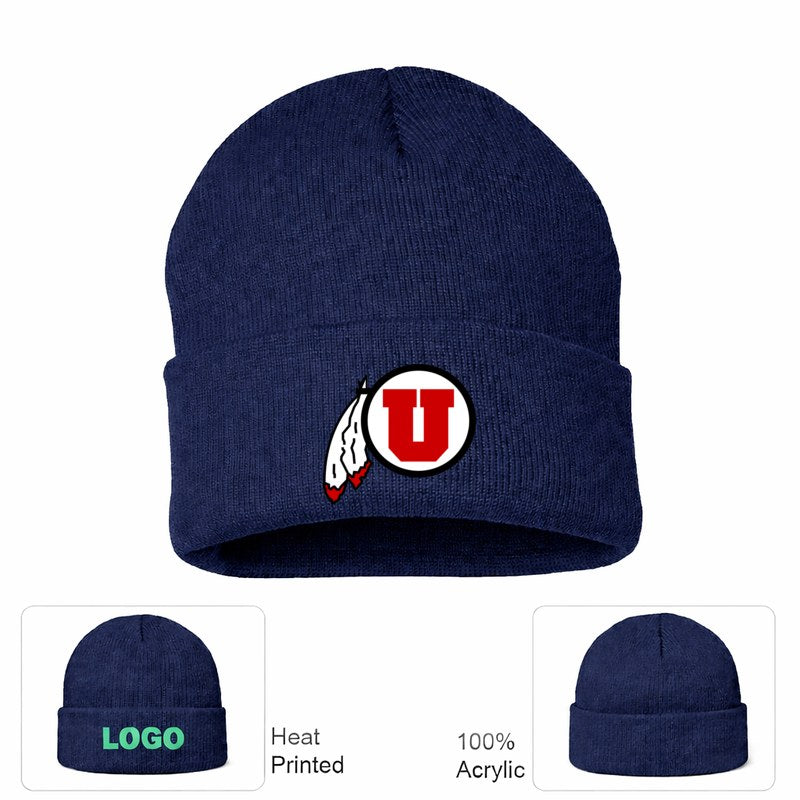Utah Utes Navy Beanie Hat