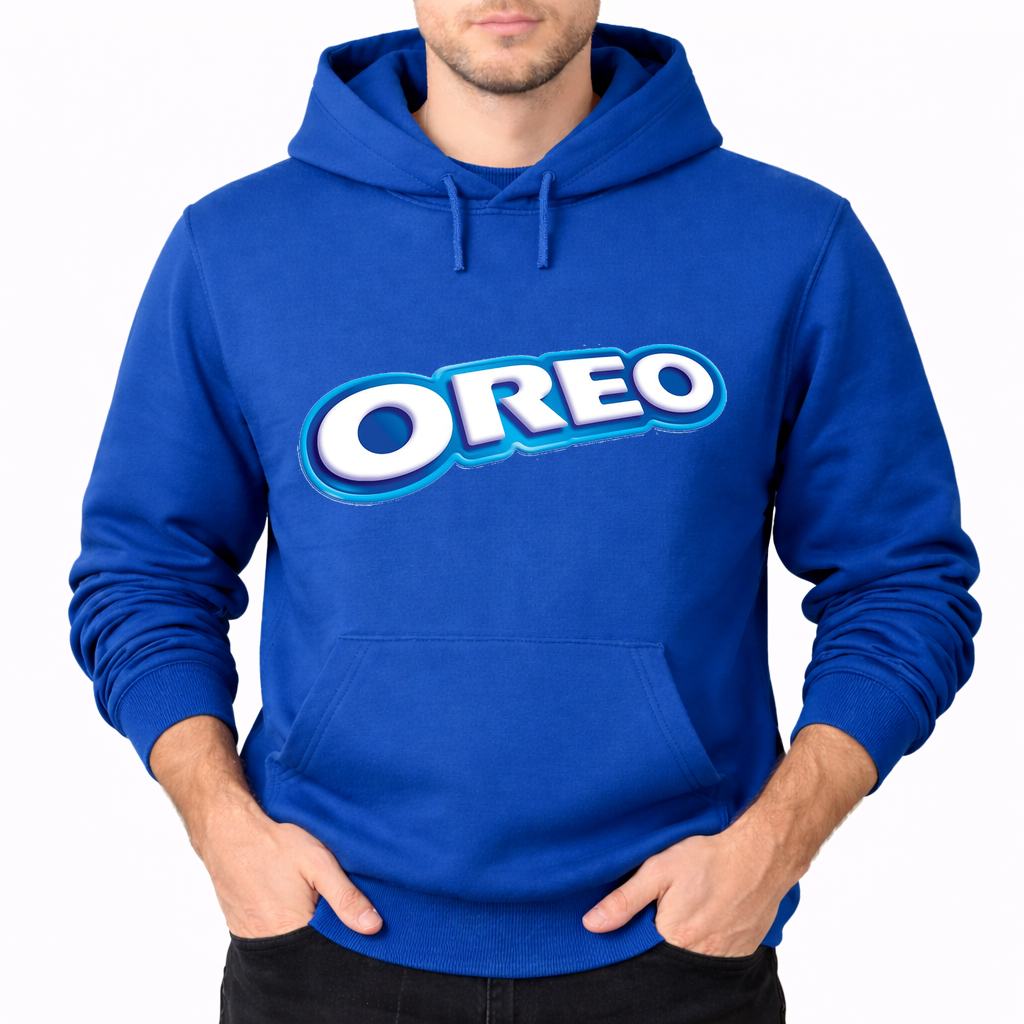 Men's Oreo Food Pullover Hoodie - Blue