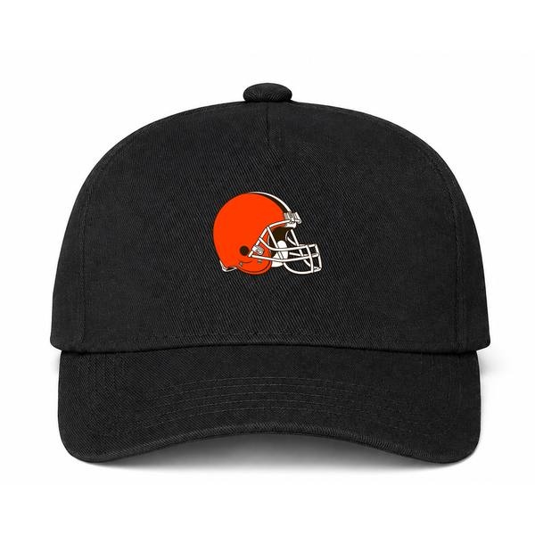 Cleveland Browns NFL Logo Black Dad Baseball Cap Hat