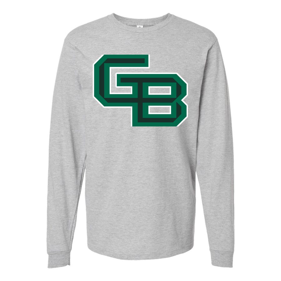 Men's Wisconsin Green Bay Phoenix Logo Long sleeves Cotton Blend T-Shirt - Gray