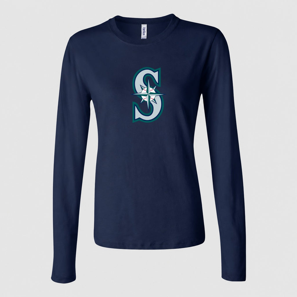Women's Seattle Mariners Long Sleeve T-Shirt - Navy