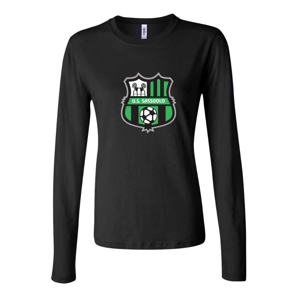 Women's U.S. Sassuolo Soccer Long Sleeve T-Shirt - Black