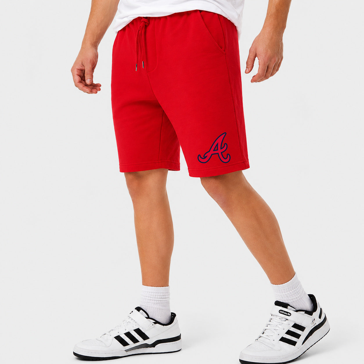 Men's Atlanta Braves Cotton Shorts - Red