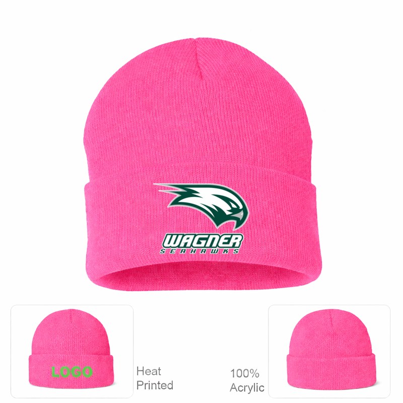 Wagner Seahawks Pink Beanie Hat